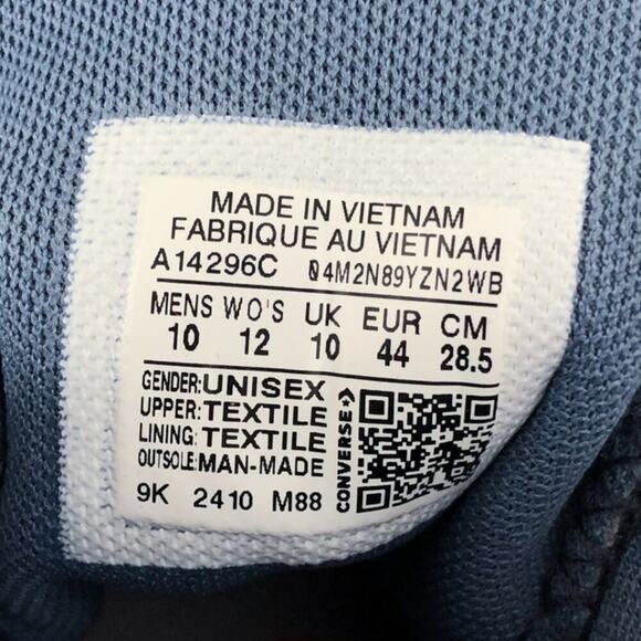 Converse Chuck Taylor All Star CX EXP2 High Top Sneaker Shoe Size 10 Blue Clear - Picture 13 of 15